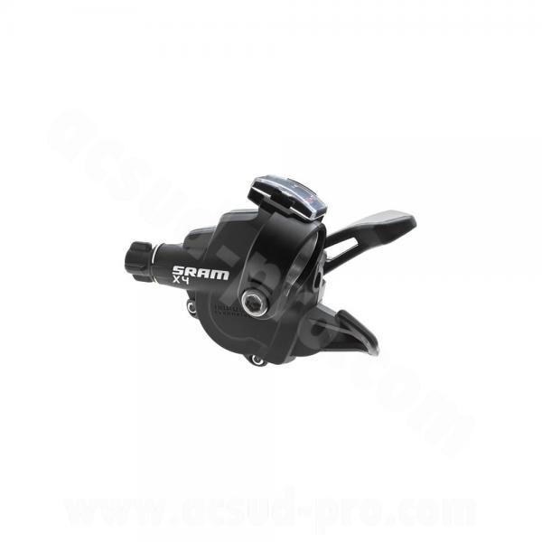 MANETTE DE DERAILLEUR GAUCHE 3V. PUSH-PULL SRAM RAPID. X4/X3
