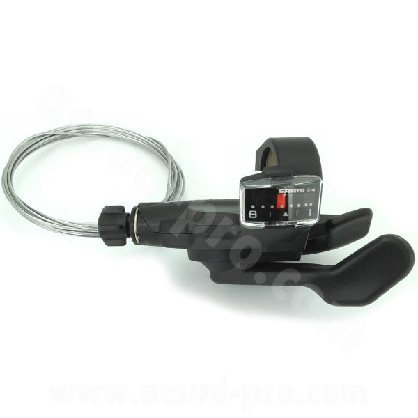 MANETTE DE DERAILLEUR DROITE 8V. PUSH-PULL SRAM RAPID. X4