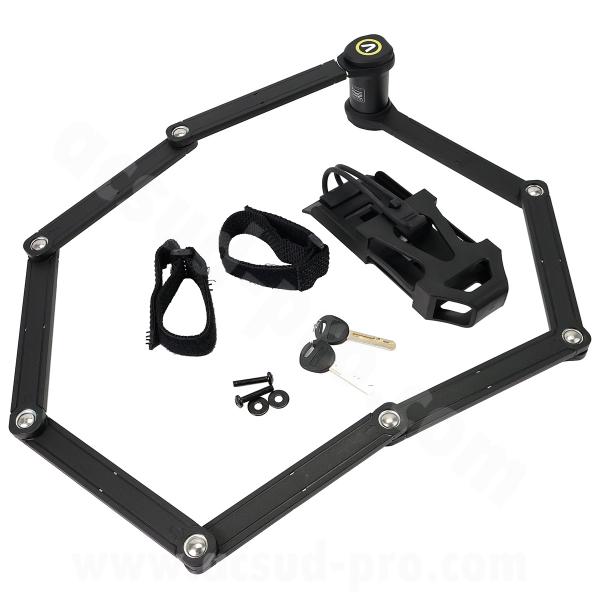 ANTIVOL VELO AUVRAY PLIABLE/ARTICULE CITY LOCK 360 PRO - LONGUEUR 120CM  ART**