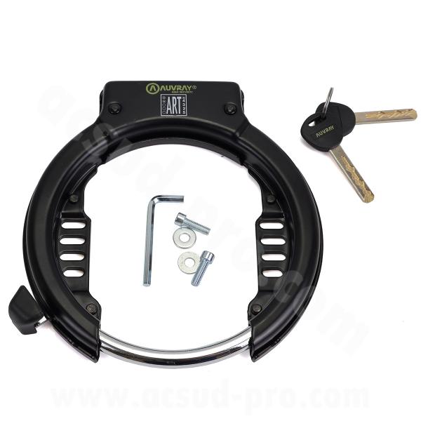 ANTIVOL VELO AUVRAY FER A CHEVAL XL MEGA LOCK ART - LARGEUR 80MM