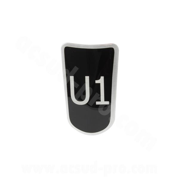 LOGO CAPOT AVANT CONTROLEUR TROTTINETTE UKAYE (numéro 45 sur éclaté)