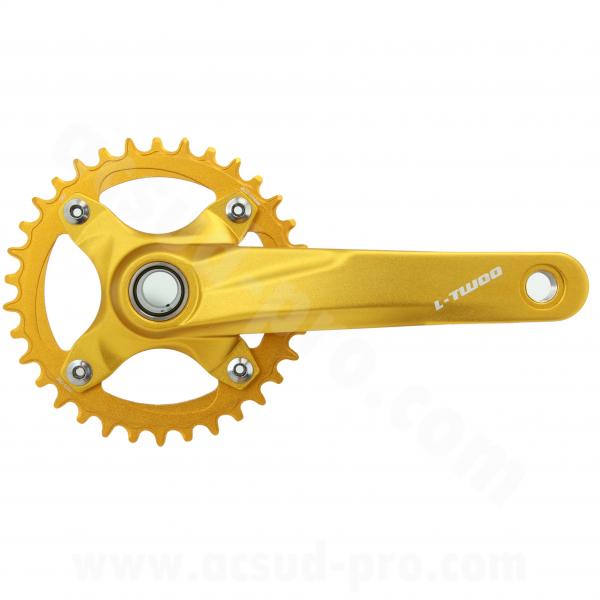 PEDALIER VTT L-TWOO MONO HOLLOW 34D 170mm 1X9/10/11/12/13V. GOLD