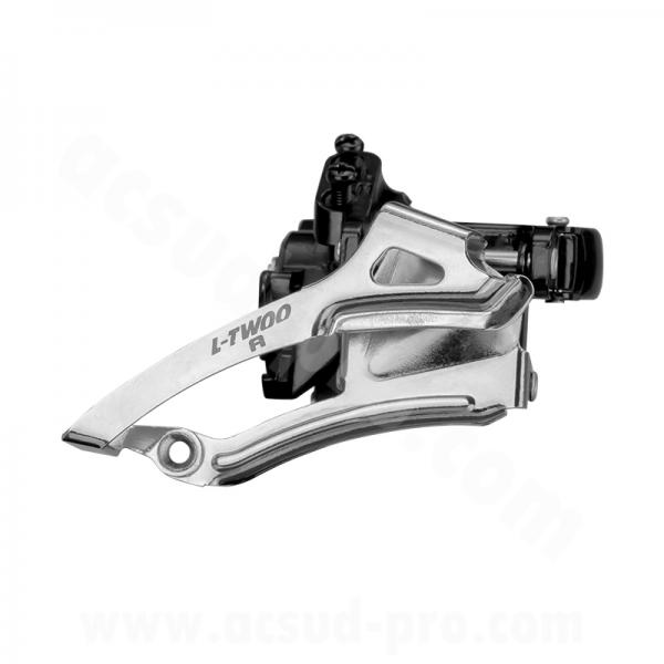 DERAILLEUR AVANT VTT L-TWOO A3 DOUBLE PLATEAUX 8V. A COLLIER BAS
