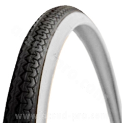 PNEU VELO 650 x 35B MICHELIN WORLD TOUR BLANC NOIR TRINGLE RIGIDE TR (26 x 1 1/2) (35-584)