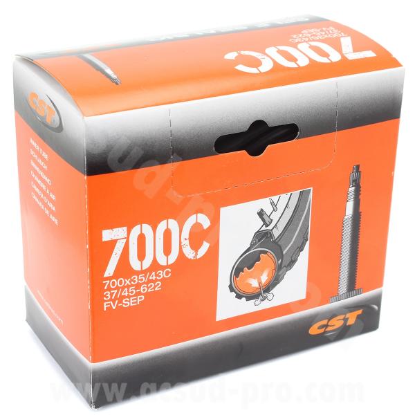 CHAMBRE A AIR VELO 700 x 35 A 43C CST AUTOREPARANTE PRESTA VP