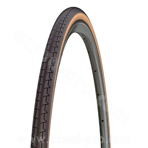 PNEU VELO 700 x 25 MICHELIN DYNAMIC CLASSIC BEIGE NOIR 3x30TPI 310G TRINGLE RIGIDE TR (25-622)