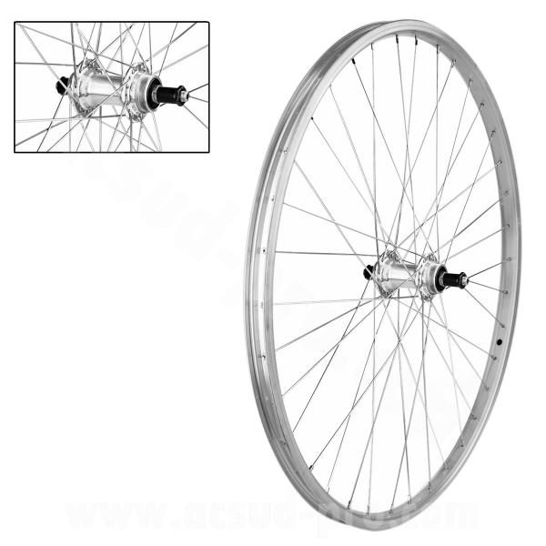 ROUE ARRIERE VELO 24" ALU POLIE M110 24'' VELOX URBAN RL 5/6/7V 36T BLOCAGE ROUE LIBRE