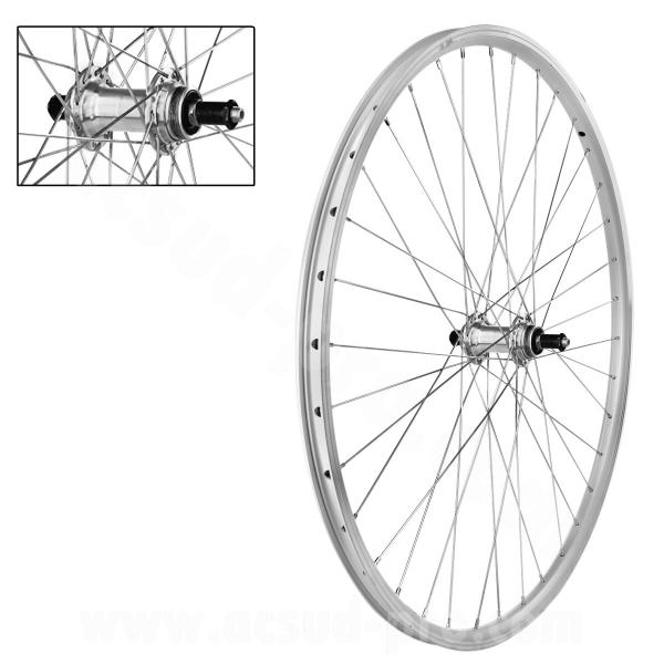 ROUE ARRIERE VELOX MACH1 ER-10 ARGENT - 28" - ROUE LIBRE 5/6/7V