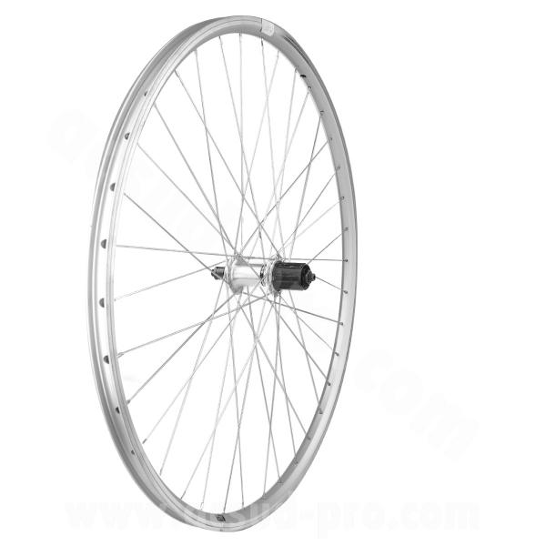ROUE ARRIERE VELO VTC 28" 700x35 VELOX MACH 1 ER-10 ALU DOUBLE PAROI CASSETTE 9/10V. BLOCAGE (ETRTO 19-622)
