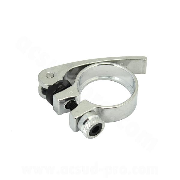 COLLIER DE TIGE SELLE VELO A BLOCAGE RAPIDE Ø34.9 COULEUR ALU