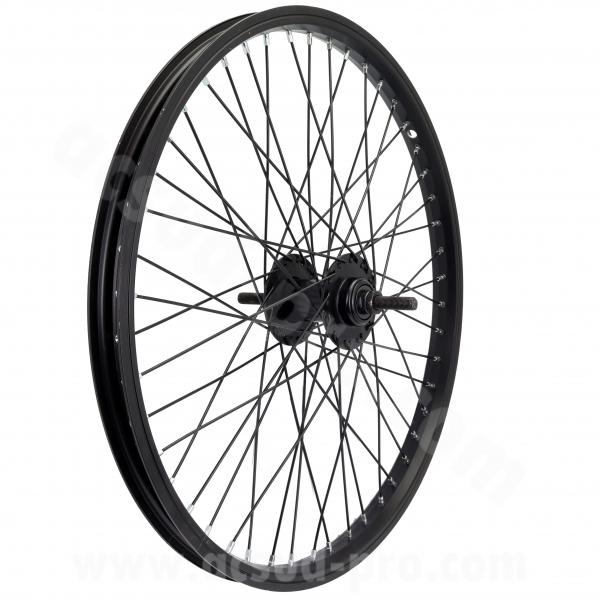 ROUE AVANT 20" BMX ALU NOIR 48 RAYONS