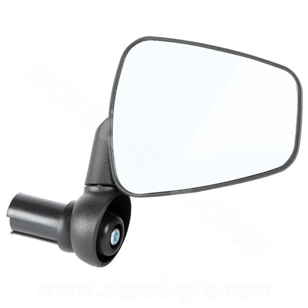 RETROVISEUR VELO DROIT ZEFAL DOOBACK2 RABATTABLE FIXATION EXTREMITE CINTRE (16cm x 22cm)