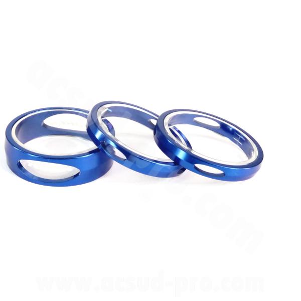 ENTRETOISE AHEAD-SET TOKEN 3D 12.3g BLEU (JEU DE 3 - 2 en 5mm et 1 en 10mm)