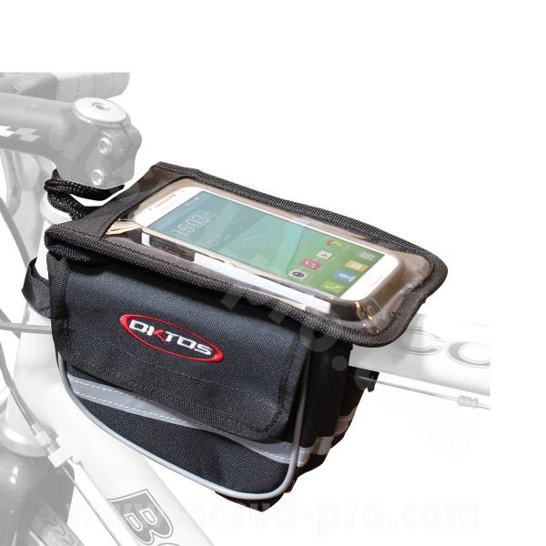 SACOCHE DE CADRE VELO AVEC HOUSSE TELEPHONE SMARTPHONE OKTOS
