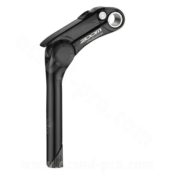 POTENCE PLONGEUR VTC REGLABLE 0-90° 180mm  Ø25.4mm ZOOM ALU