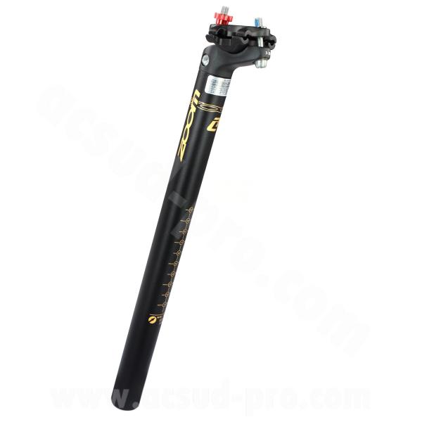 TIGE DE SELLE  ALU Ø31.6X350mm ZOOM RECUL DE 16mm COULEUR NOIR MAT