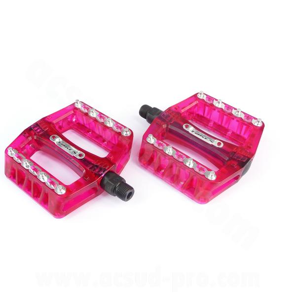 PEDALE VELO BMX TOKEN POINTES REMPLACABLE ROUGE (LA PAIRE)
