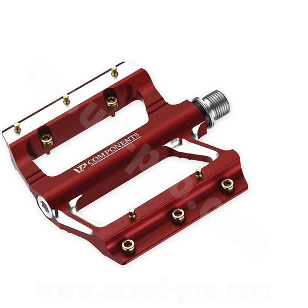 PEDALE VELO BMX/DH/FREERIDE PLATE VP-59 ROUGE (LA PAIRE)