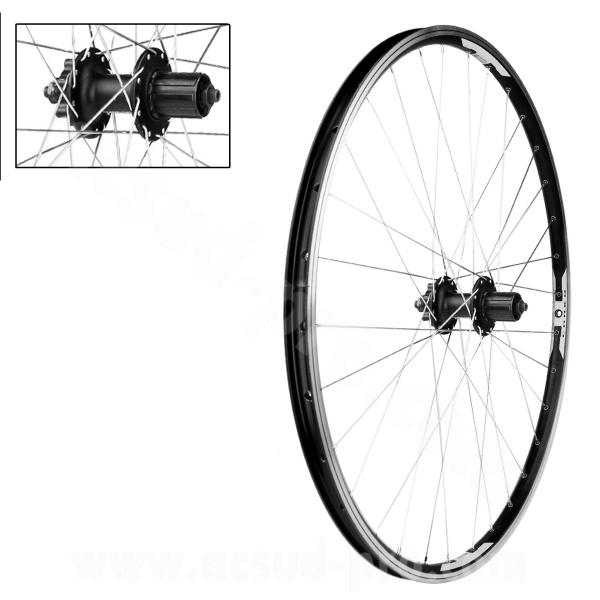ROUE ARRIERE VELO 29" VELOX COMBO V-BRAKE / DISC ALU CASSETTE