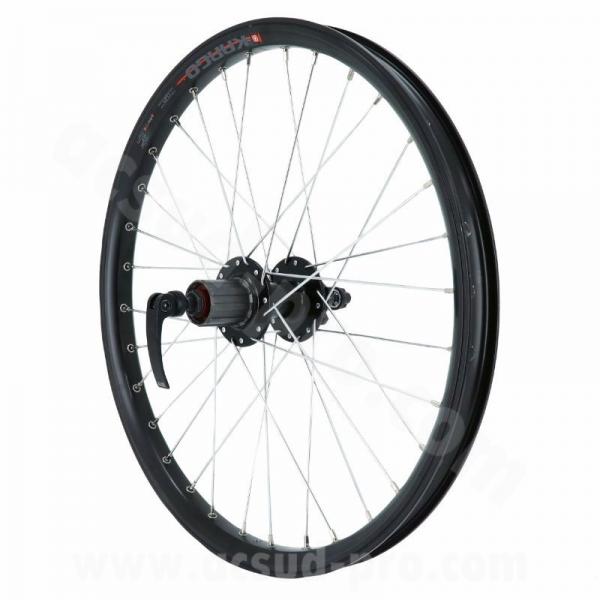 ROUE ARRIÈRE CARGO/E-BIKE VELO KARGO 20" - NOIR VELOX MTB Disc K7 9/10/11V