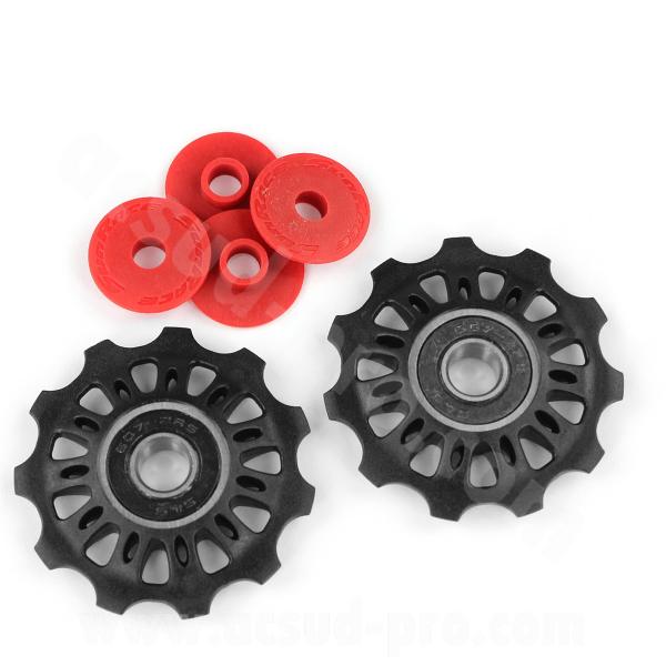 GALETS DE DERAILLEUR SUNRACE 11 DENTS (JEU DE 2)