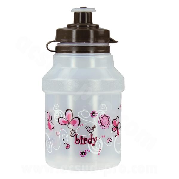BIDON 300ML ENFANT POLISPORT BIRDY BLANC ET ROSE
