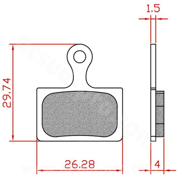 PLAQUETTE DE FREIN VELO BRENTA ORGANIQUE COMPATIBLE SHIMANO DURA-ACE R9170. ULTEGRA R8070. TIAGRA R4770. RS805. RS505. RS405. RS305