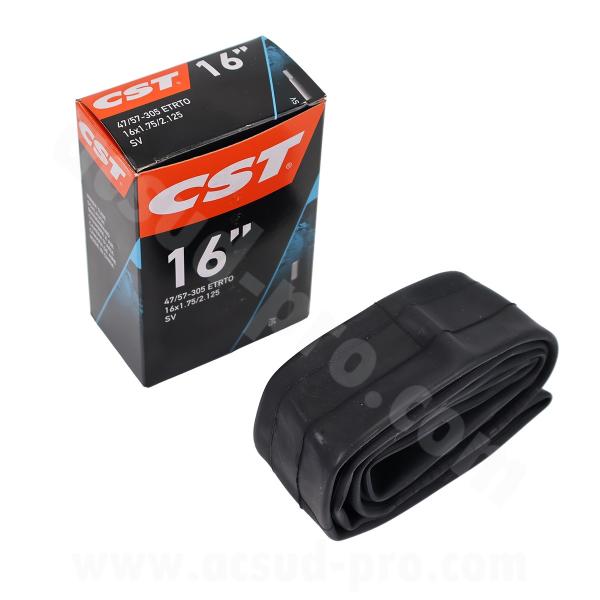 CHAMBRE A AIR VELO 16" x 1.75 A 2.125 CST SCHRADER VS