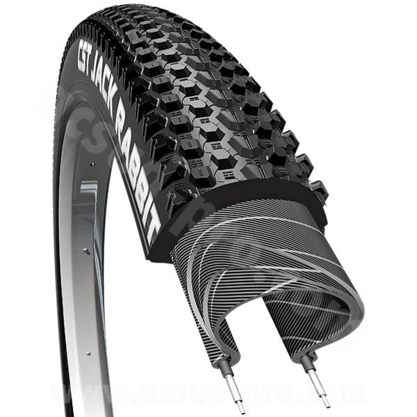PNEU VELO 29 x 2.10 CST C1747 JACK RABBIT BANDE ANTI-CREVAISON NOIR TR (52-622)