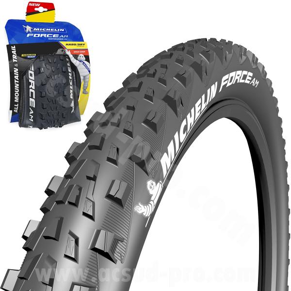 PNEU VELO 27.5 x 2.35 MICHELIN FORCE AM PERFORMANCE LINE TUBELESS READY E-BIKE READY TRINGLE SOUPLE TS (58-584)
