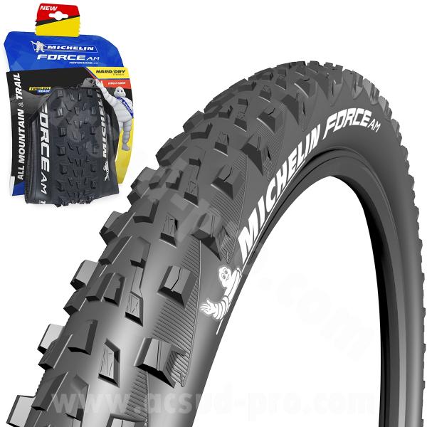 PNEU VELO 27.5 x 2.80 MICHELIN FORCE AM PERFORMANCE LINE TUBELESS READY E-BIKE READY TRINGLE SOUPLE TS (71-584)
