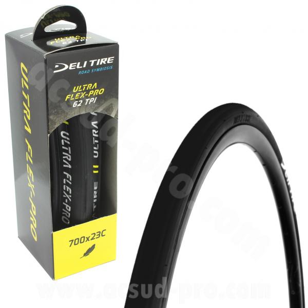 PNEU VELO 700 x 23C DELI SA-205 NOIR TRINGLE SOUPLE TS (22-622)