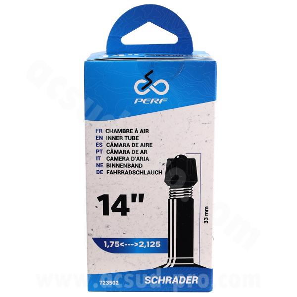 CHAMBRE A AIR VELO 14" x 1.75 A 2.125 PERF SCHRADER VS