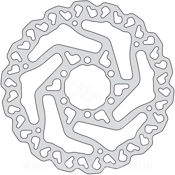 DISQUE FREIN VELO BRENTA Ø140 MM 6 TROUS - EPAISSEUR 1.8MM