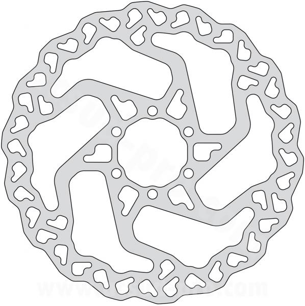 DISQUE FREIN VELO BRENTA Ø160 MM 6 TROUS - EPAISSEUR 1.8MM