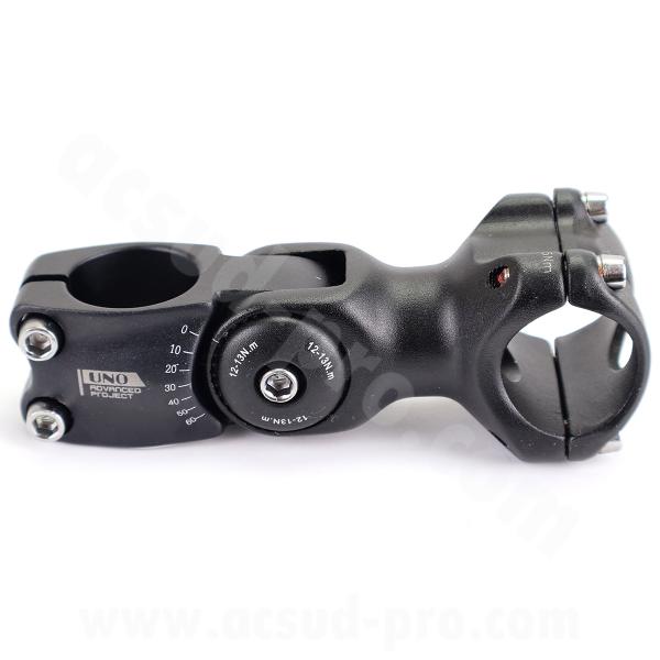 POTENCE VELO ALU REGLABLE 95MM  Ø31.8