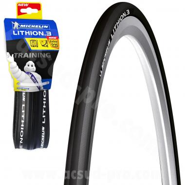 PNEU VELO 700 x 25C MICHELIN LITHION 3 BLACK TRINGLE SOUPLE TS (25-622)