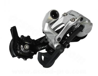 DERAILLEUR ARRIERE 9V. VTT SRAM X5 CHAPE LONGUE GRIS/NOIR