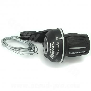 MANETTE DE DERAILLEUR DROITE 6V. POIGNEE TOURNANTE SRAM MRX - COMPATIBLE SHIMANO