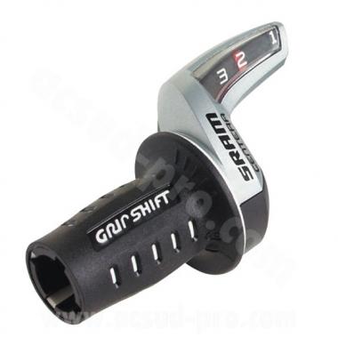 MANETTE DE DERAILLEUR GAUGHE 3V. POIGNEE TOURNANTE SRAM CENTERA - COMPATIBLE SHIMANO