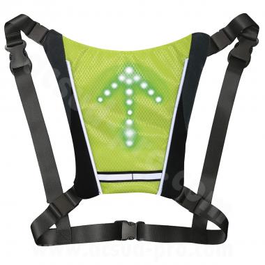 GILET REFLECHISSANT AVEC LED DIRECTIONNEL