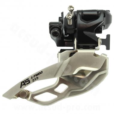 DERAILLEUR AVANT VTT L-TWOO A5 DOUBLE PLATEAUX 9V. A COLLIER HAUT