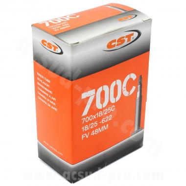 CHAMBRE A AIR VELO 700 x 18 A 25 CST 98g PRESTA VP 48MM ROUTE