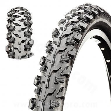 PNEU VELO 26 x 1.95 CST KNOBBLY TRACTION BANDE ANTI-CREVAISON 5MM NOIR TRINGLE RIGIDE TR (53-559)
