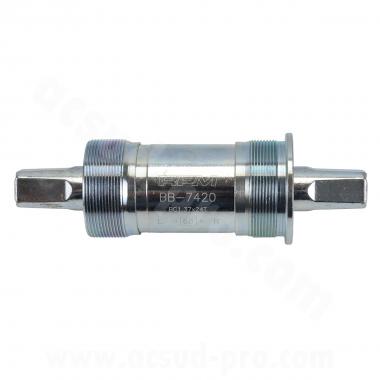 BOITIER DE PEDALIER LEADER CUVETTES ACIER L 122.5 mm