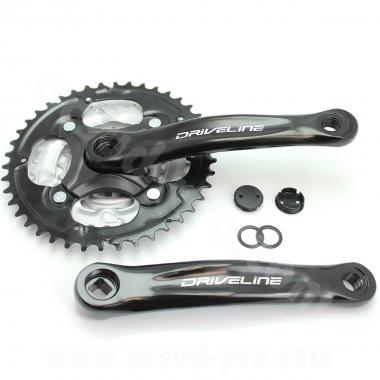 PEDALIER VTT-CITY 22/32/42 7/8V. 170mm ALU NOIR