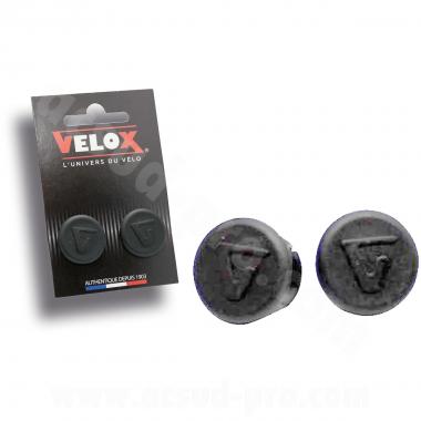 EMBOUT DE GUIDON ROUTE NOIR VELOX (LA PAIRE)