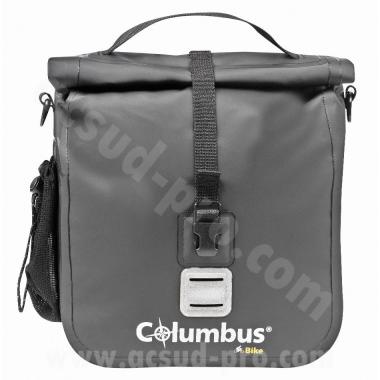 SACOCHE COLUMBUS ETANCHE DE GUIDON AVEC FENETRE TRANSPARENTE ET FIXATION 8L