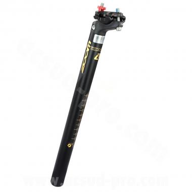 TIGE DE SELLE  ALU Ø31.6X350mm ZOOM RECUL DE 16mm COULEUR NOIR MAT