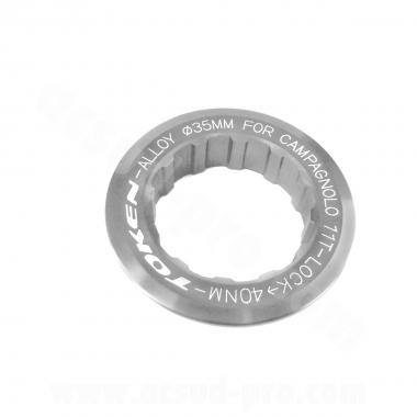 ECROU DE CASSETTE TOKEN CAMPAGNOLO 11 DENTS ARGENT